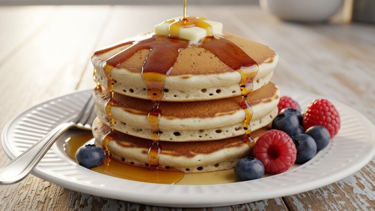 HRプロテインで作る朝食パンケーキ