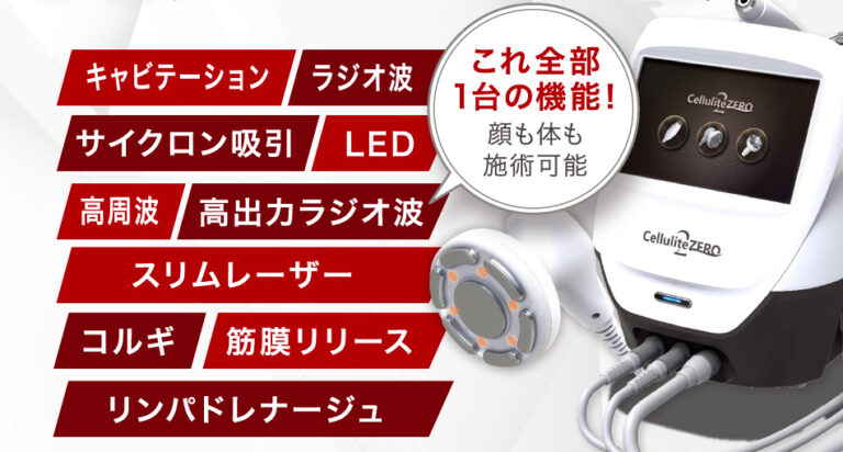 顔も体も対応できる機器でサロン経営を革新する